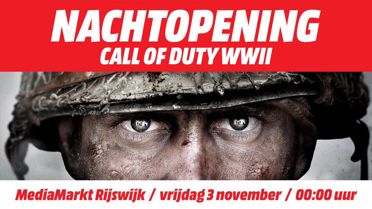 MediaMarktRW's tweet photo. Wij gaan open op 3 november om 00:00 uur. Voor de eerste 100 klanten een lekker survivalpack en we verloten een PS4 Slim Camo editie! #COD https://t.co/nRHhN0JGry