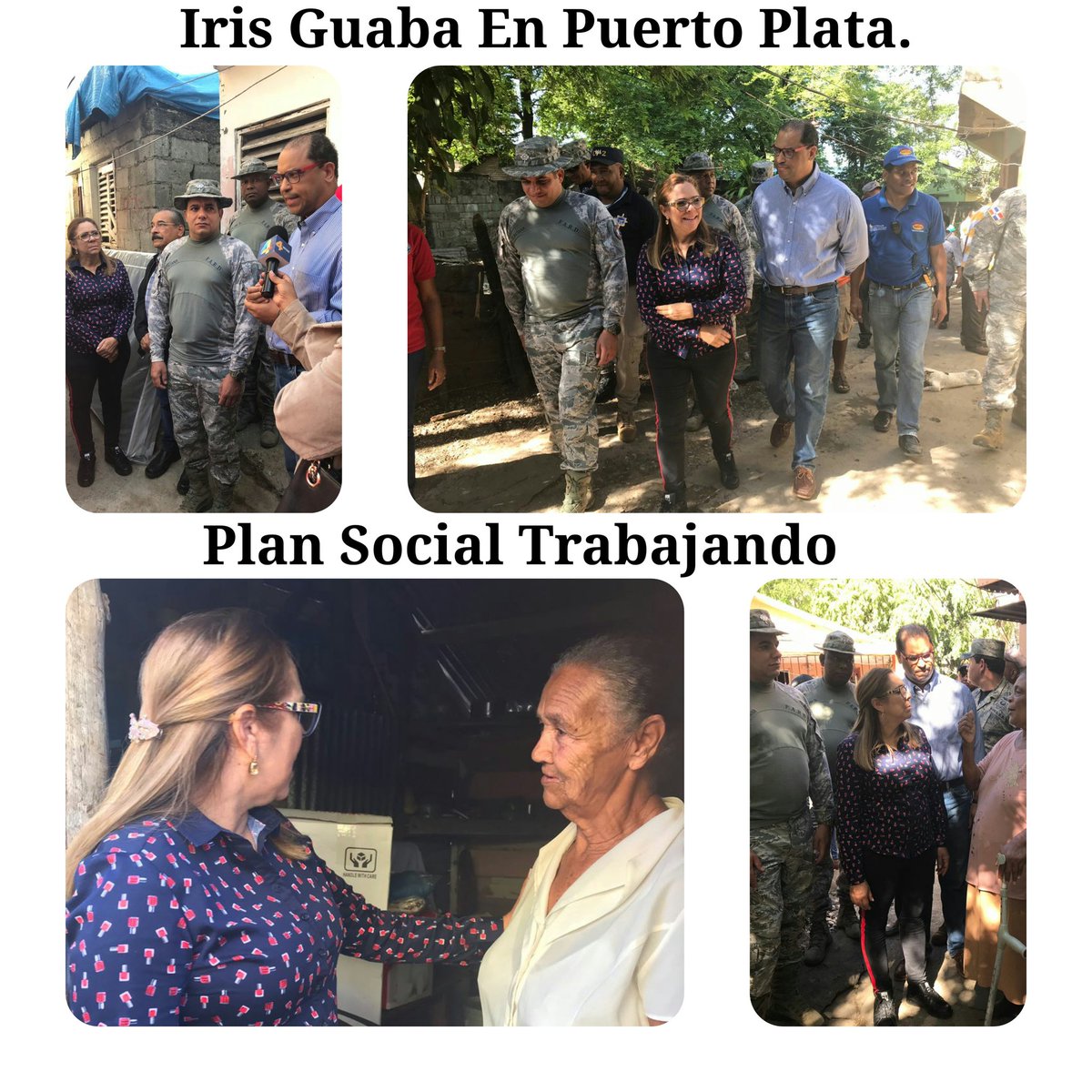 DaniloPtoPta's tweet photo. Hoy en Pto Pta Acompañan a @IrisGuaba, el Gob Rivera, comandante base aérea Quintana y Viceministro de @MTurismoRD  @JulioAlmonteM. https://t.co/Vzixi0VaH3