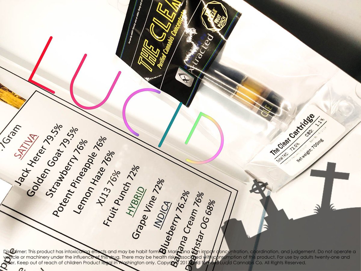 LucidLacey1's tweet photo. We carry #onlythefinest at @LucidLacey1. Check out #TheClear killer concentrates! They come in all you favorite strains! #conentrate #THC https://t.co/S59XbiWhOz