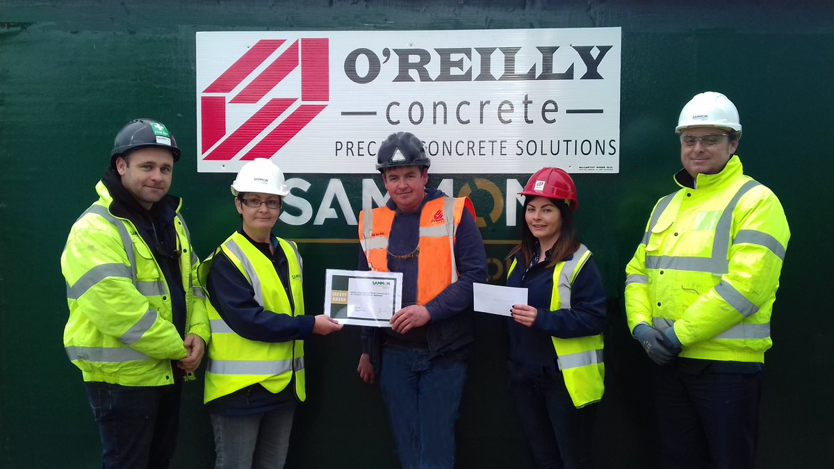 ConcreteOReilly's tweet photo. We were delighted to receive our award for the BEST SAFETY CONTRACTOR issued by the Sammon Group this week. https://t.co/pUgCxmOGMo