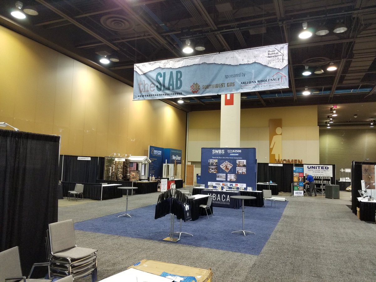 HBACA_AZ's tweet photo. Who's ready for the 2017 Southwest Builders Show? We are all setup! #SWBS2017 https://t.co/eSV1yj6Si7