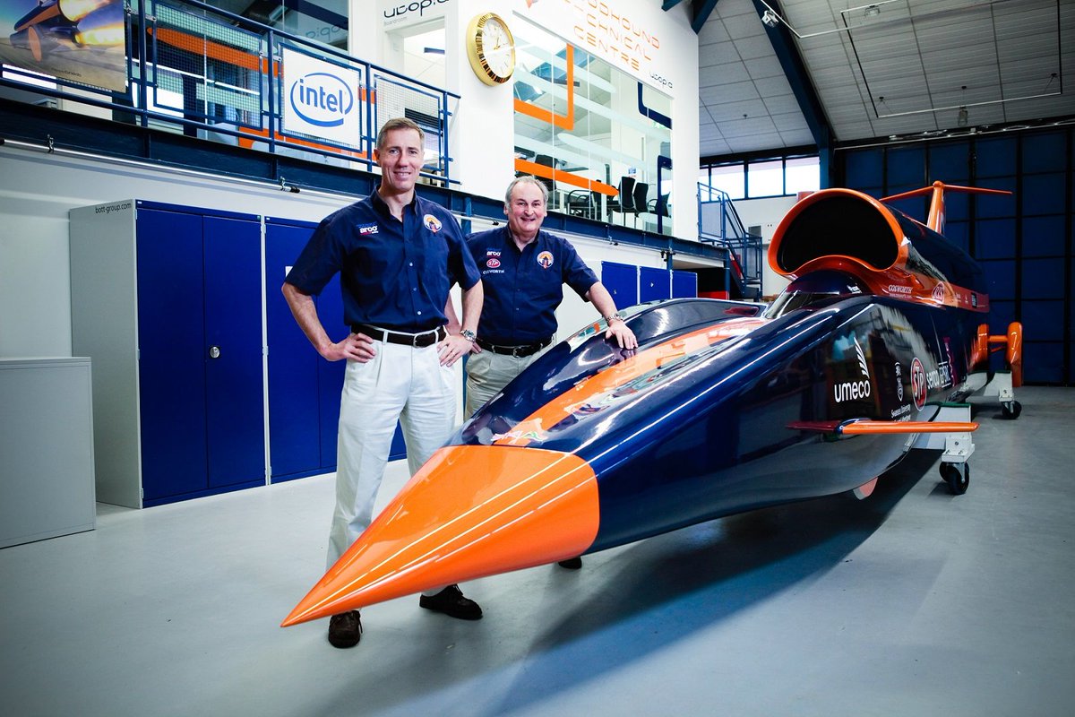 Энди Грин на Thrust SSC