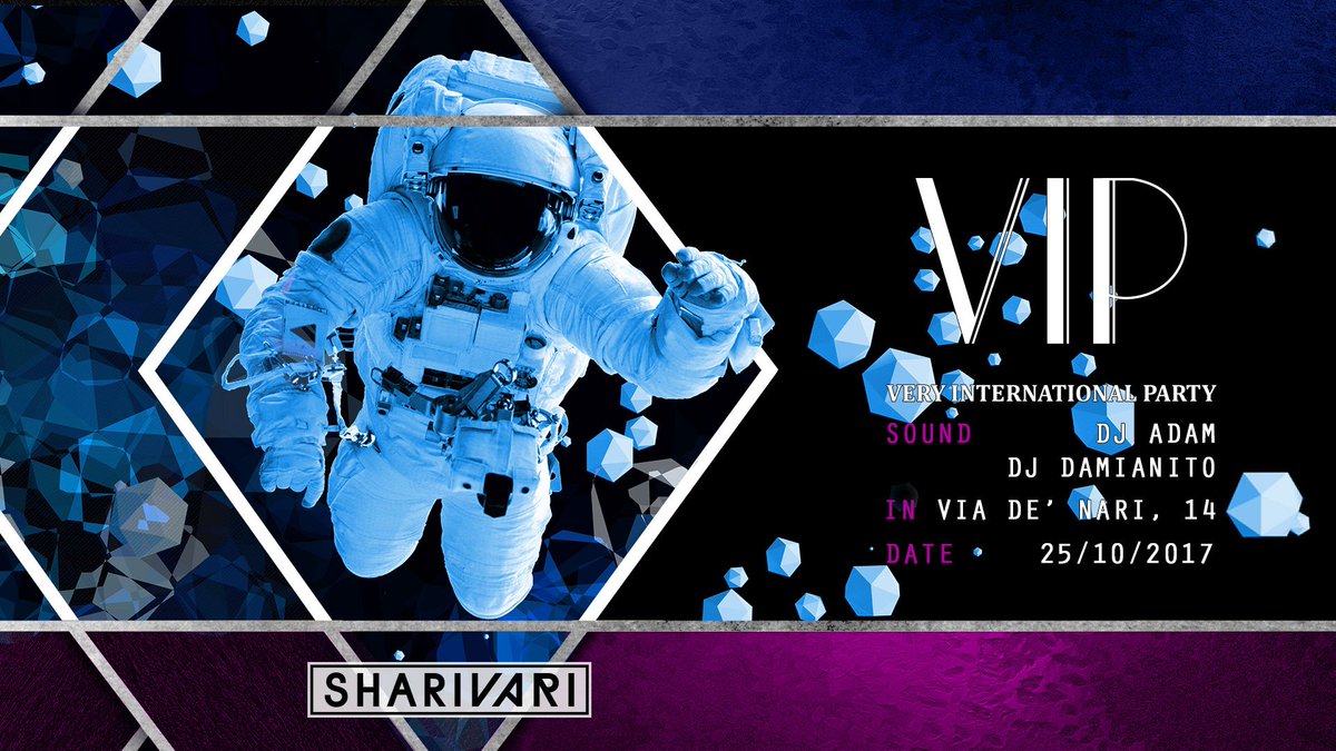 ShariVari_Roma's tweet photo. Cosa succederà questa sera al #VeryInternationalParty? Cose dell'altro mondo! #sharivari https://t.co/rD75x59wJ1