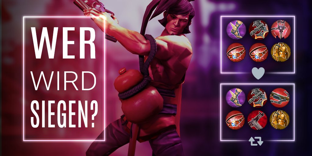 VaingloryDE's tweet photo. Wer gewinnt das Duell &amp; warum? 🤔
#Vainglory https://t.co/Px8XVbZ9vE
