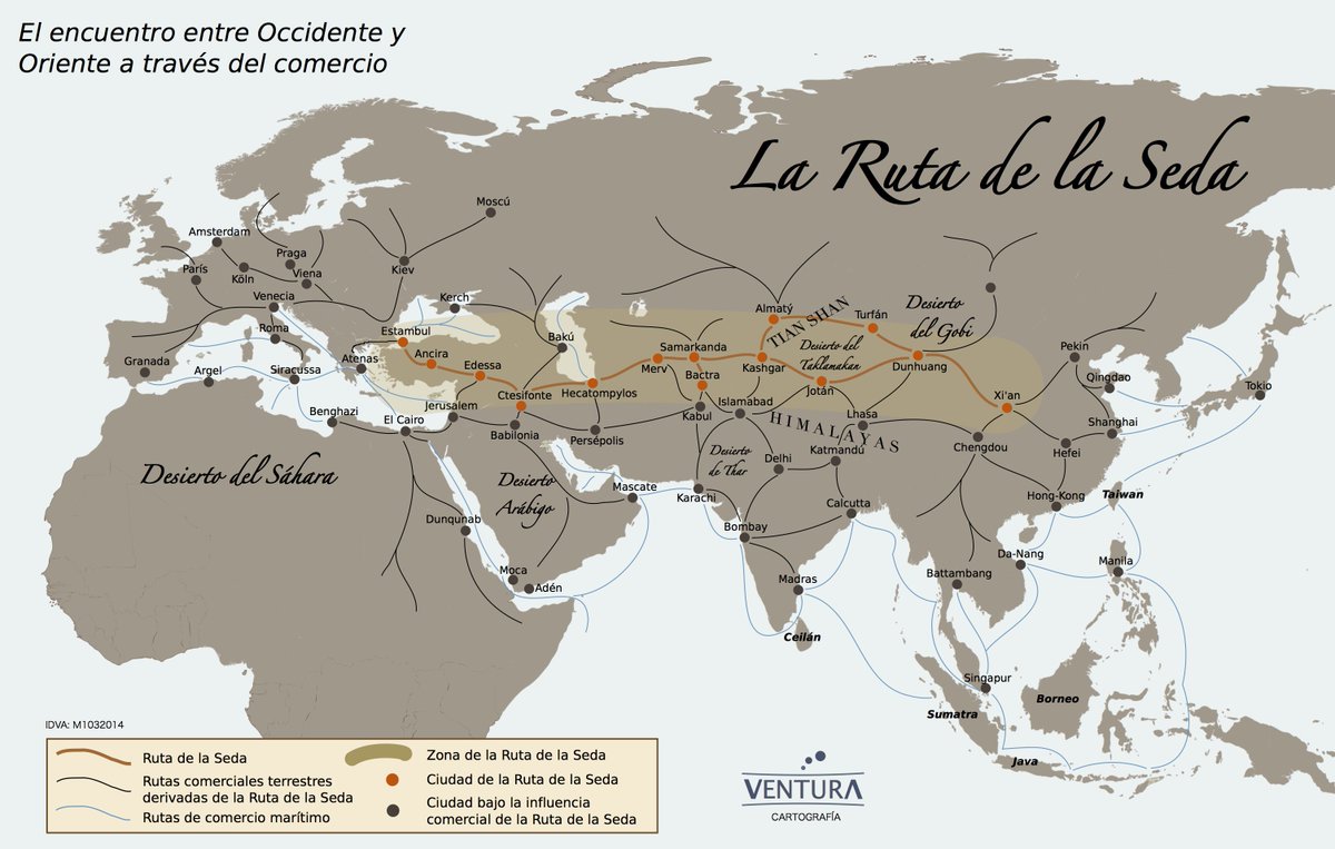 VENTURAgraphs's tweet photo. La Ruta de la Seda (IDVA: M1032014)
+ mapas en: https://t.co/LdO6B6SDOt https://t.co/SsmrLoGmOb