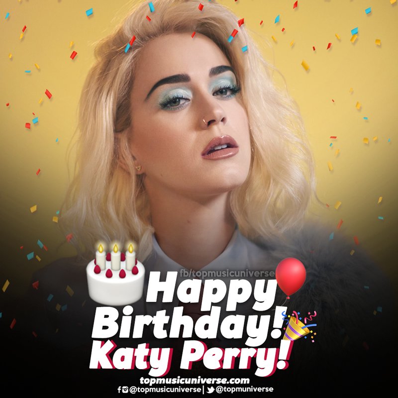 Hoy es el cumpleaños de una de las artistas más grandes de los últimos tiempos. Happy Bday Katy Perry!  
