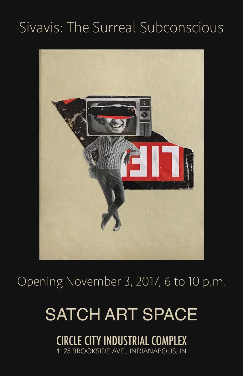 SatchTheArtist's tweet photo. Exhibition opening on November First Friday at Satch Art Space @circlecityind https://t.co/eBGgv6g0YN