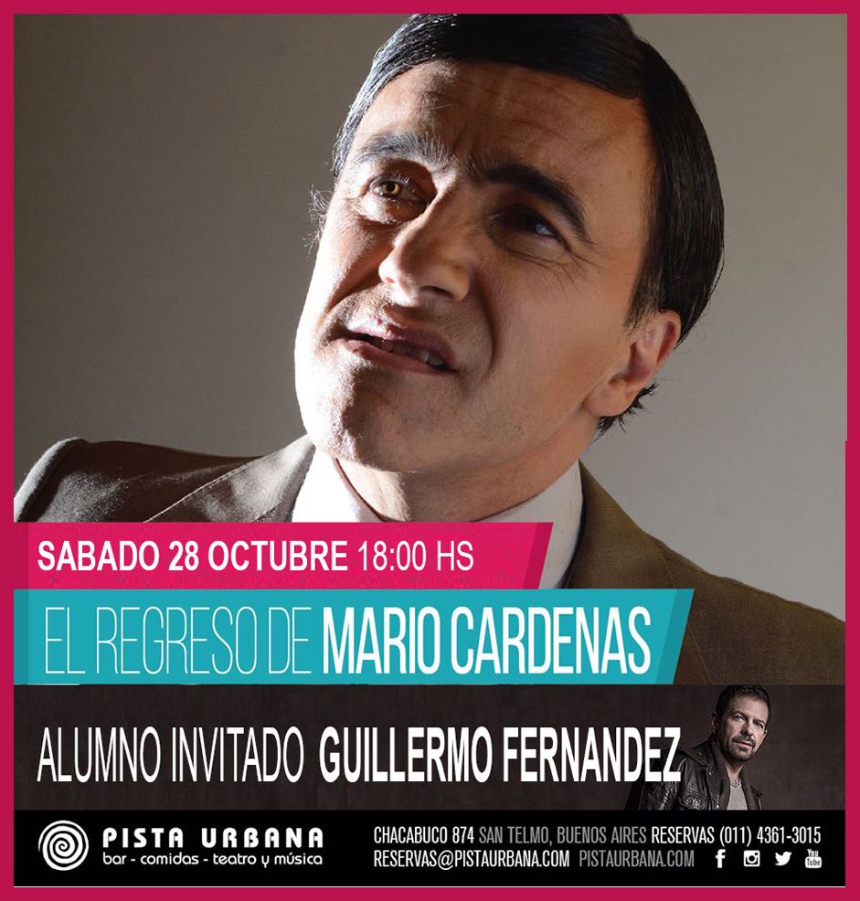 Encuentro cumbre del tango
#MarioCärdenas y un invitado de lujo: #GuillermoFernández
Sab. 28, 18hs, <a href="/pista_urbana/">Pista Urbana</a> 
<a href="/Patribraneiro/">Patricia Brañeiro</a>