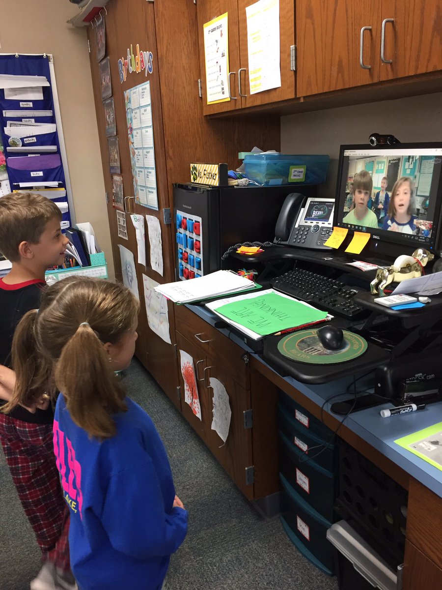 MissFish2nd's tweet photo. Thanks so much, @MrsMelcherClass, for being our first #mysteryskype! We wish it got cold enough for us to wear snow pants! #lakeside1718 https://t.co/yEqe5K8hjL