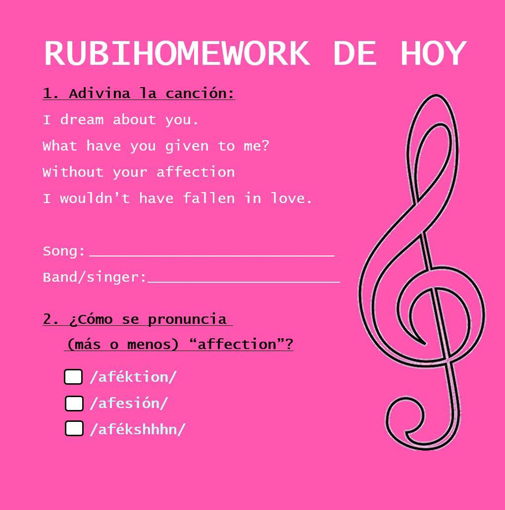 lavecinarubia's tweet photo. Mi profe de Inglés siempre me pone los mejores deberes.

#yesquetequieroytúmeestásolvidandooooo https://t.co/T0GQMuBE1W