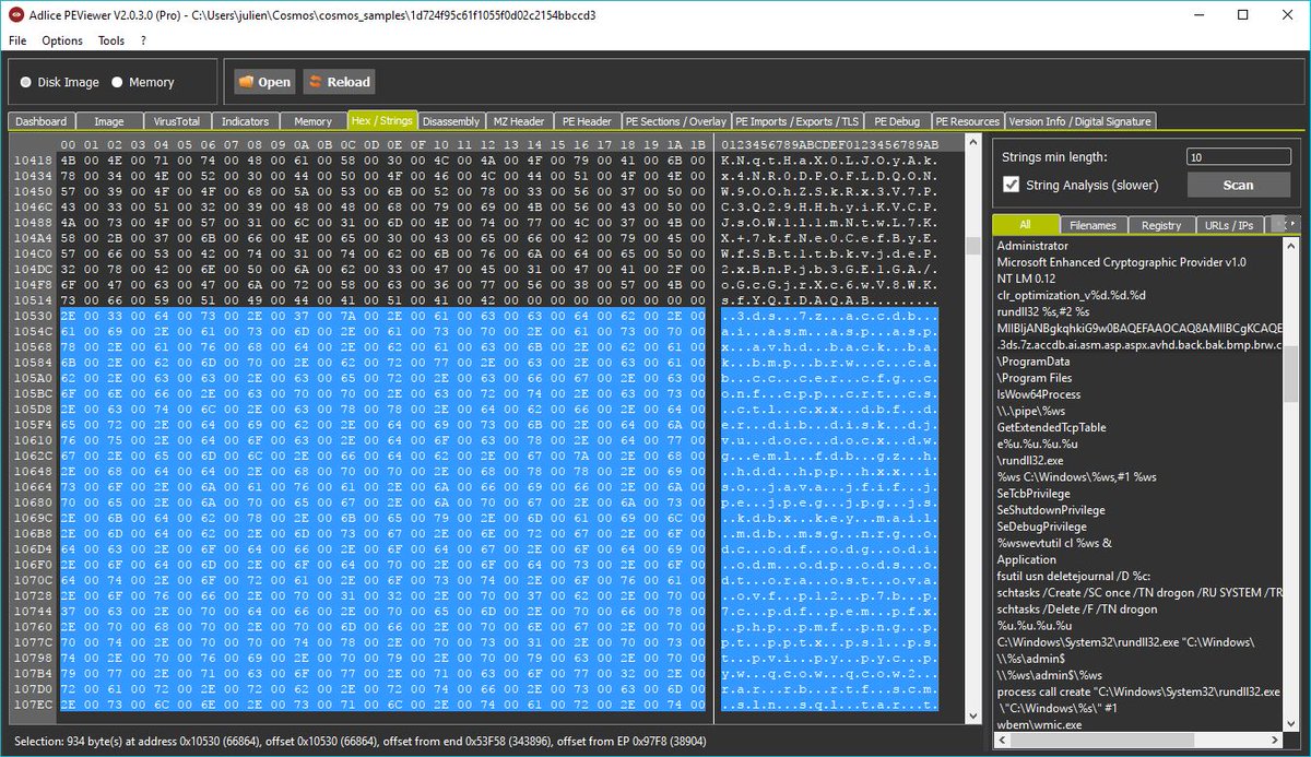 TigzyRK's tweet photo. #BadRabbit #Ransomware DLL is very noisy, easy to detect with #Adlice #PEViewer. Download here: https://t.co/utsU5IRYju https://t.co/qbAh8tKOim