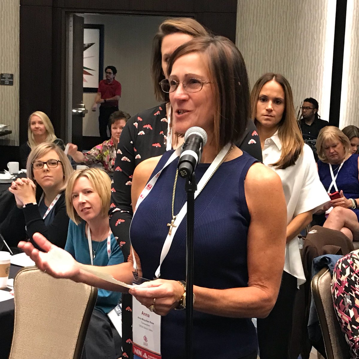 CREW_Network's tweet photo. Always a hit — CREWSpeak: leaders sharing best practices and tips with fellow CREW Network chapter boards #crewsummit #crewconvention https://t.co/7goOptwnqG
