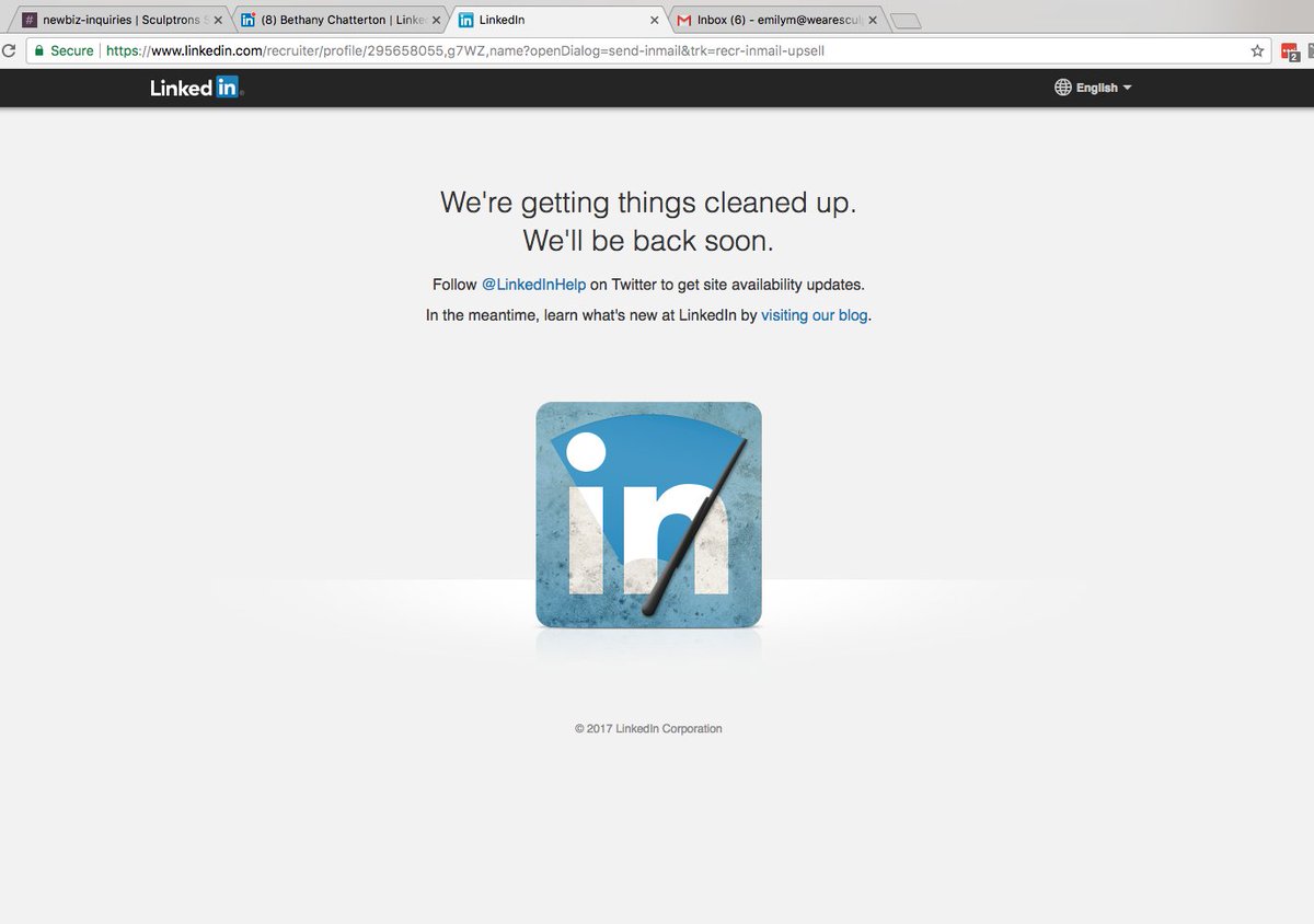 SoireeIowa's tweet photo. @LinkedInHelp Can you please fix this? I'm on a Recruiter trial and I'm not able to message potential candidates. Thank you! https://t.co/gUjul1jCPi