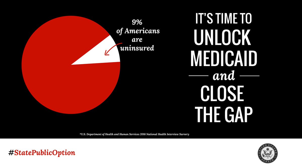 MoveOn's tweet photo. Americans deserve more choices on their state exchanges. It’s time for a
#StatePublicOption h/t @brianschatz #UnlockMedicaid https://t.co/0g41dcPb6l