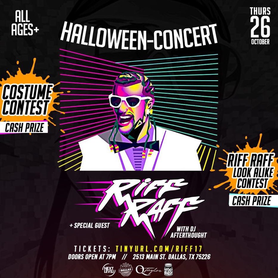 Come out this Thursday and turn up with <a href="/JODYHiGHROLLER/">RiFF RAFF / DALE DAN TONY / JODY HiGHROLLER</a> ‼️ 

&amp; Don't forget to wear your customers. 
Link in <a href="/queen__kiarra/">K</a> BIO for tickets