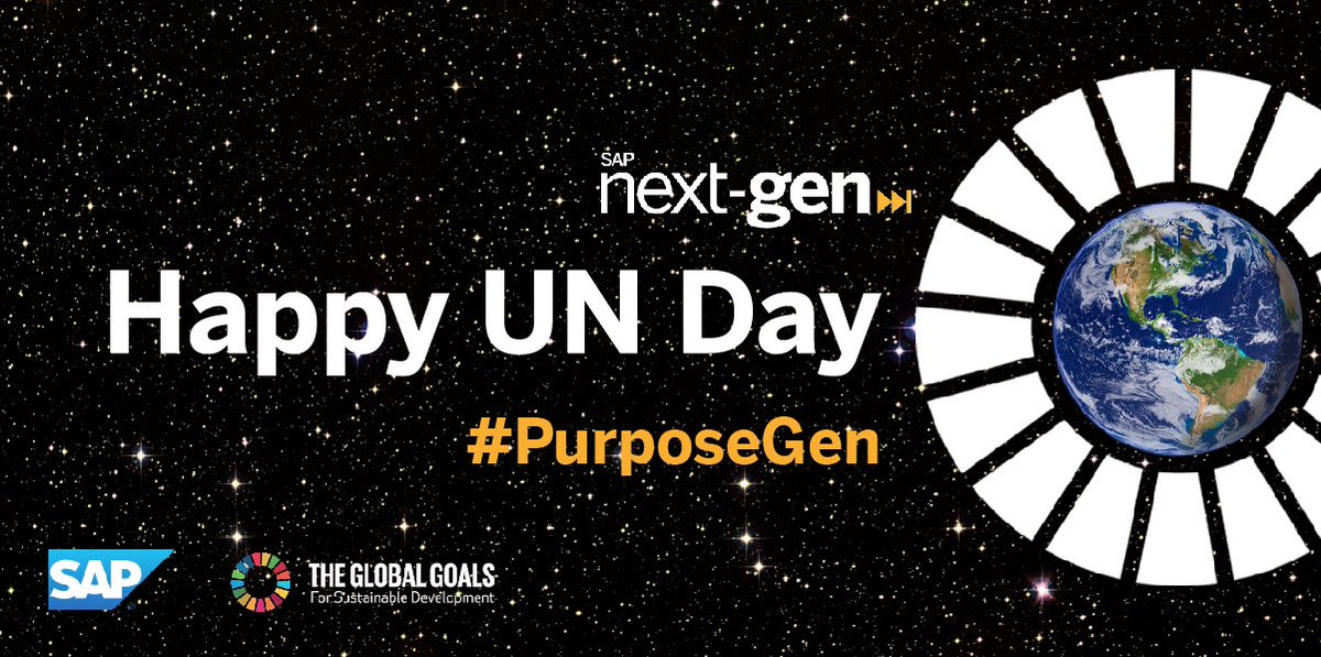 sandramoerch's tweet photo. Happy 72nd birthday to @UN -Thank you from @SAPNextGen for spurring positive world impact cross borders, culture & people #UNDay #PurposeGen https://t.co/JHmFv8s85h