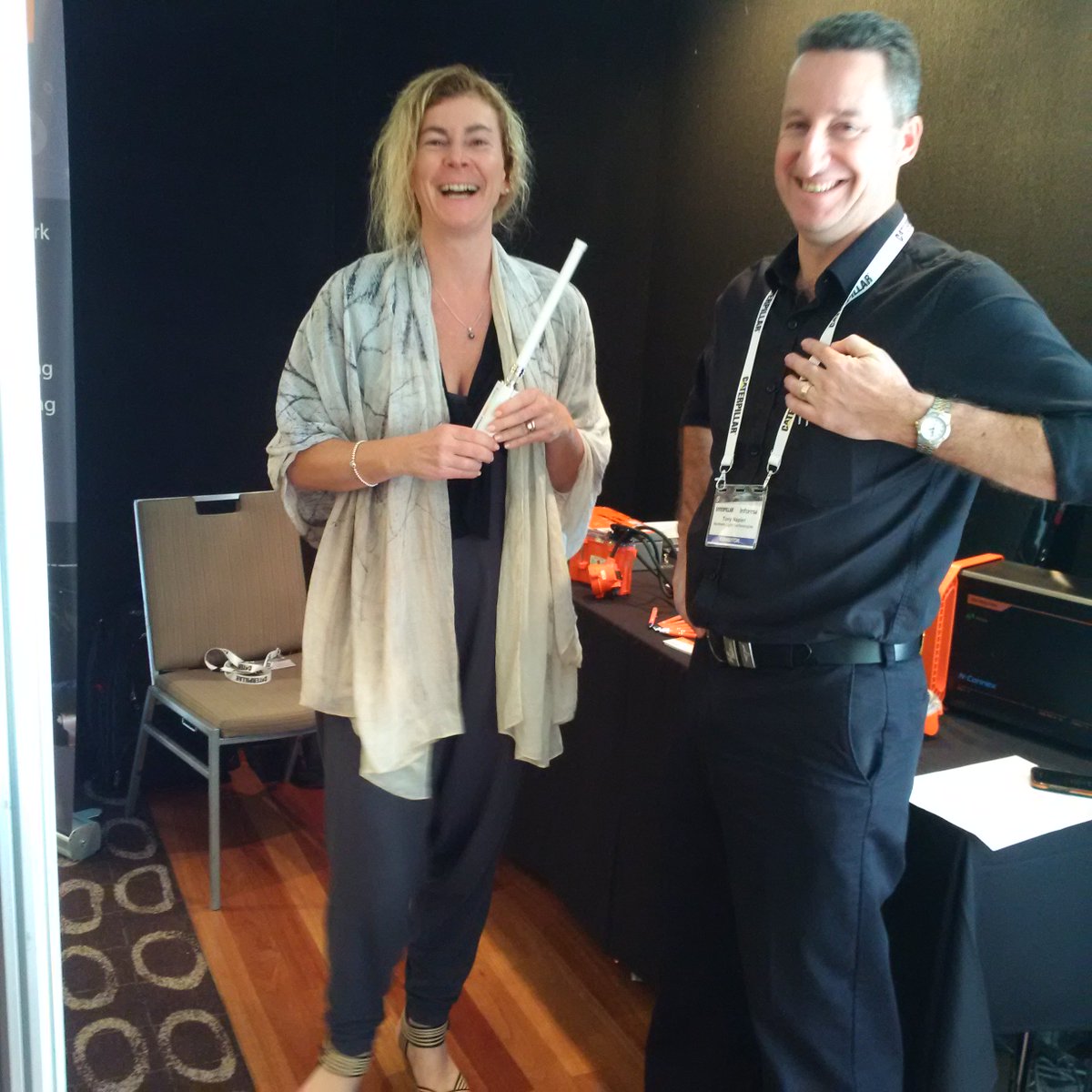 HeidiLevitt's tweet photo. Laughing it up with Tony Napier at the Longwall Conference @Informa_Oz in Hunter Valley! A great, informative event. https://t.co/StJBADWRmK