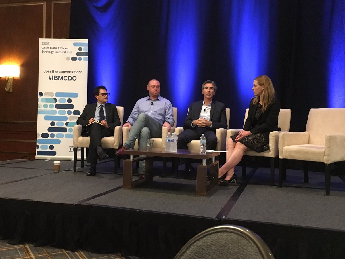 rashockley's tweet photo. "Having a data strategy is the difference between vision and hallucination." Real world advice from chief data officers at #ibmcdo summit. https://t.co/gBua2tYh4W