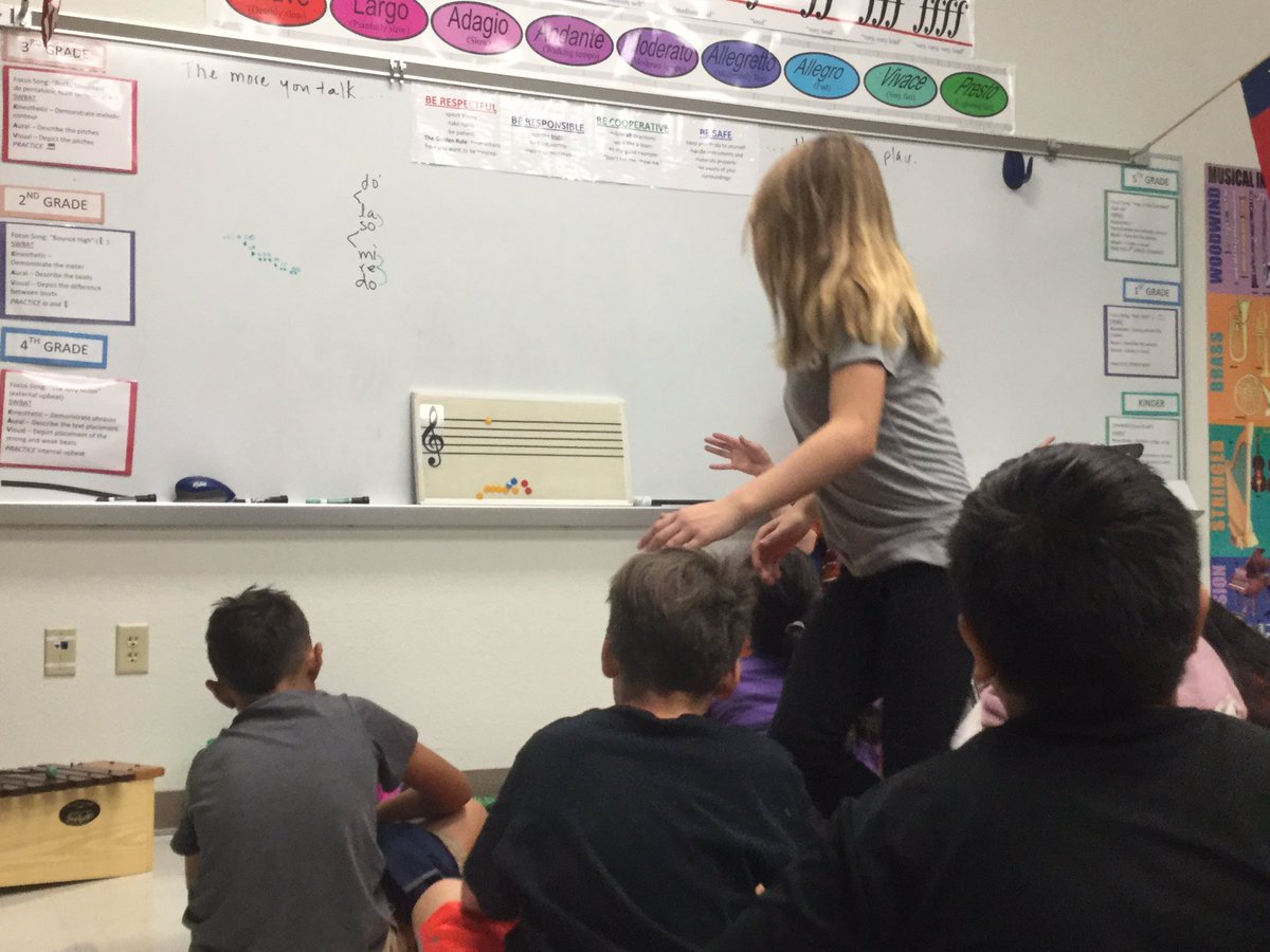 HarrisPhilpott's tweet photo. Can we match the pattern written on the board with musical notation? @hornetstrong https://t.co/ItPOPlkjoJ