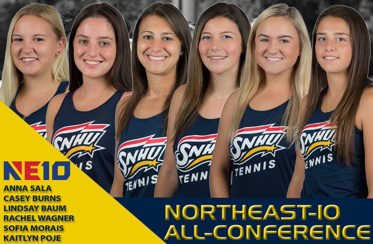 Six <a href="/SnhuTennis/">SNHU Tennis</a> Women Selected to NE10 All-Conference Teams snhupenmen.com/x/m7huu