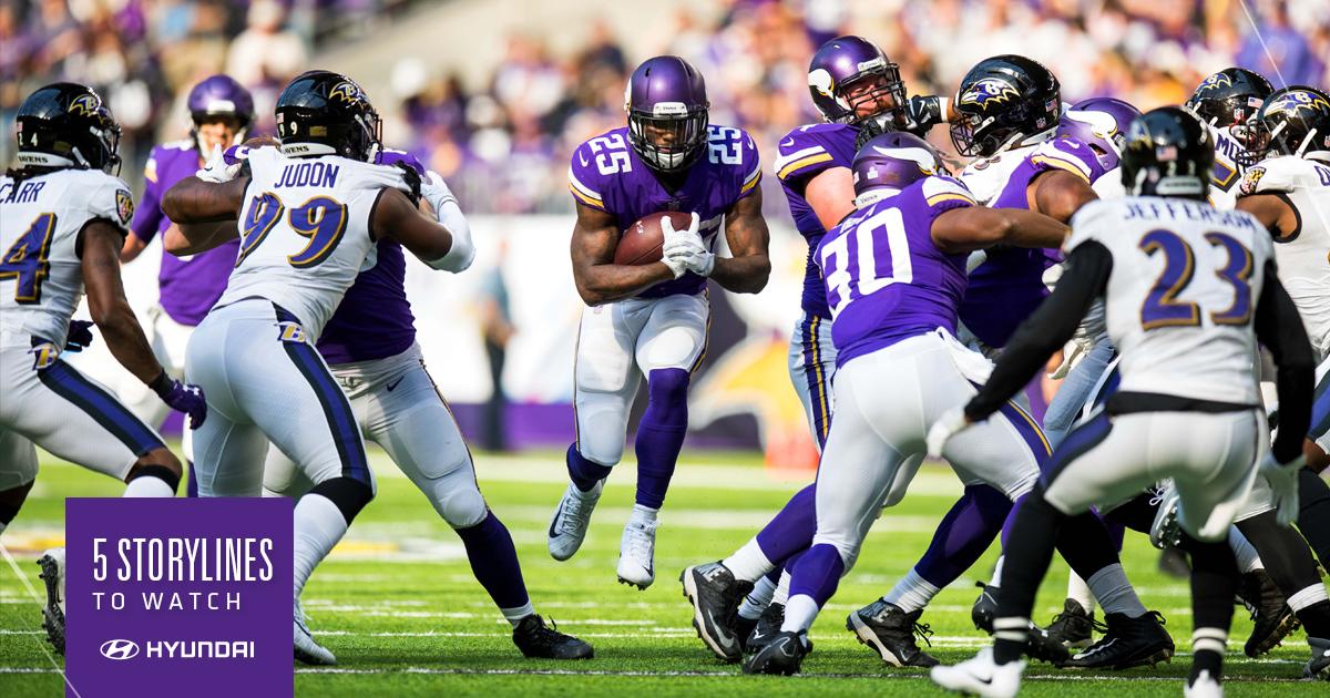 The #Vikings have rushed for 440 yards over the last three games.  🏃💨💨  📰: mnvkn.gs/ltTSWL https://t.co/gkiXoOcTZk