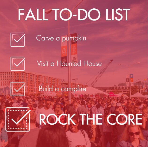 So much Fall! Check an item off that Fall To-Do List this weekend! Tix: bit.ly/2hPwpZa #rockthecore #drinkthedistrict