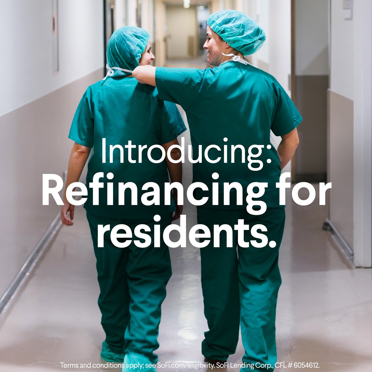SoFi's tweet photo. Is there a new doctor in the house? Refinance med school loans for $100/month during your residency. https://t.co/xYfmNvV0ET #SoFiMember https://t.co/BqOmIth1rA