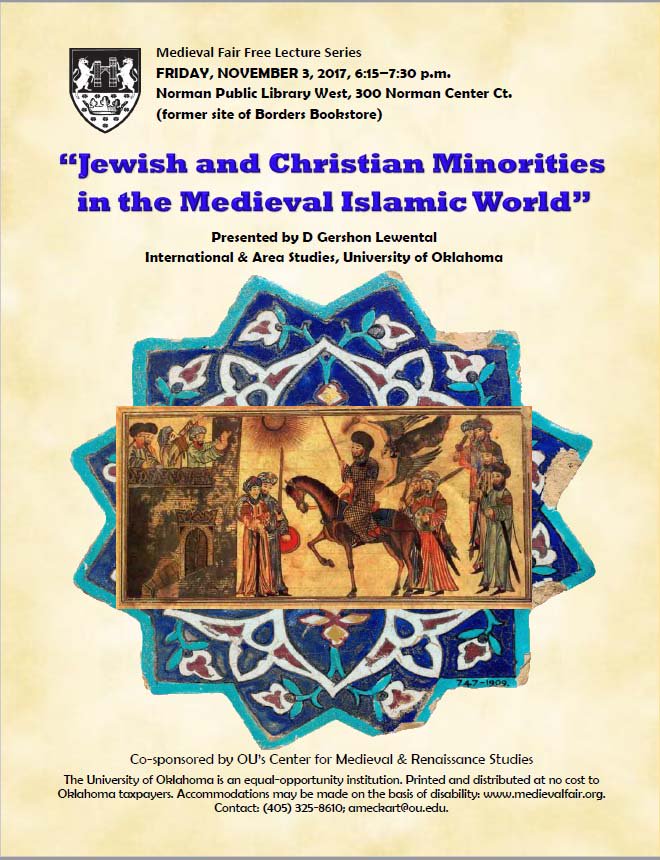 Join us as Dr. Lewental gives a new perspective on medieval religious otherness in the Islamic world.

F 11/3 6:15 pm
Norman West Library