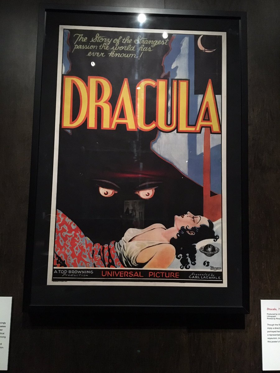 cstella6's tweet photo. Awesome #vintage #Dracula #movieposters @peabodyessex #itsalive exhibit #PEMhorror #halloween https://t.co/HDsimjTb1j