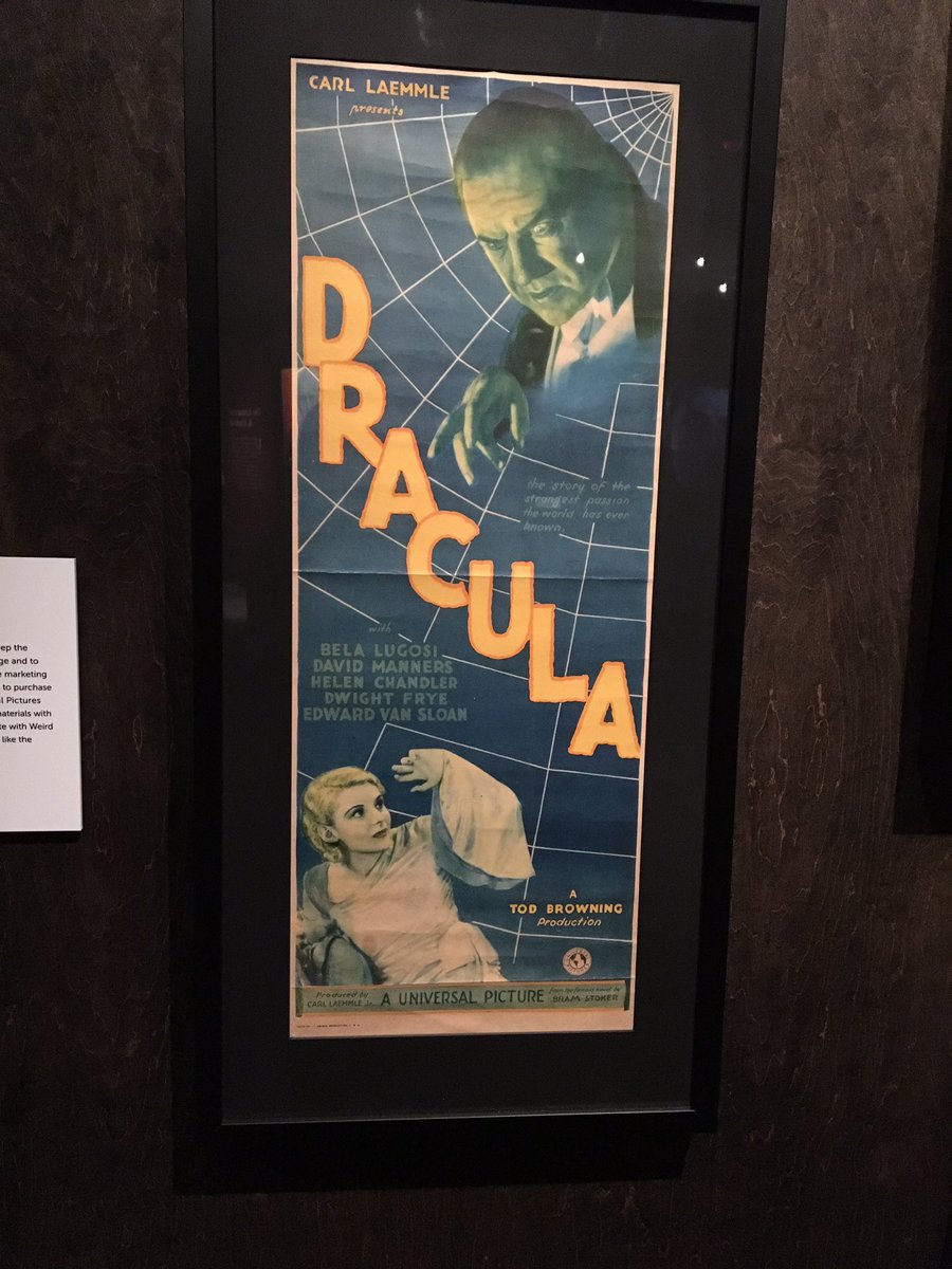 cstella6's tweet photo. Awesome #vintage #Dracula #movieposters @peabodyessex #itsalive exhibit #PEMhorror #halloween https://t.co/HDsimjTb1j