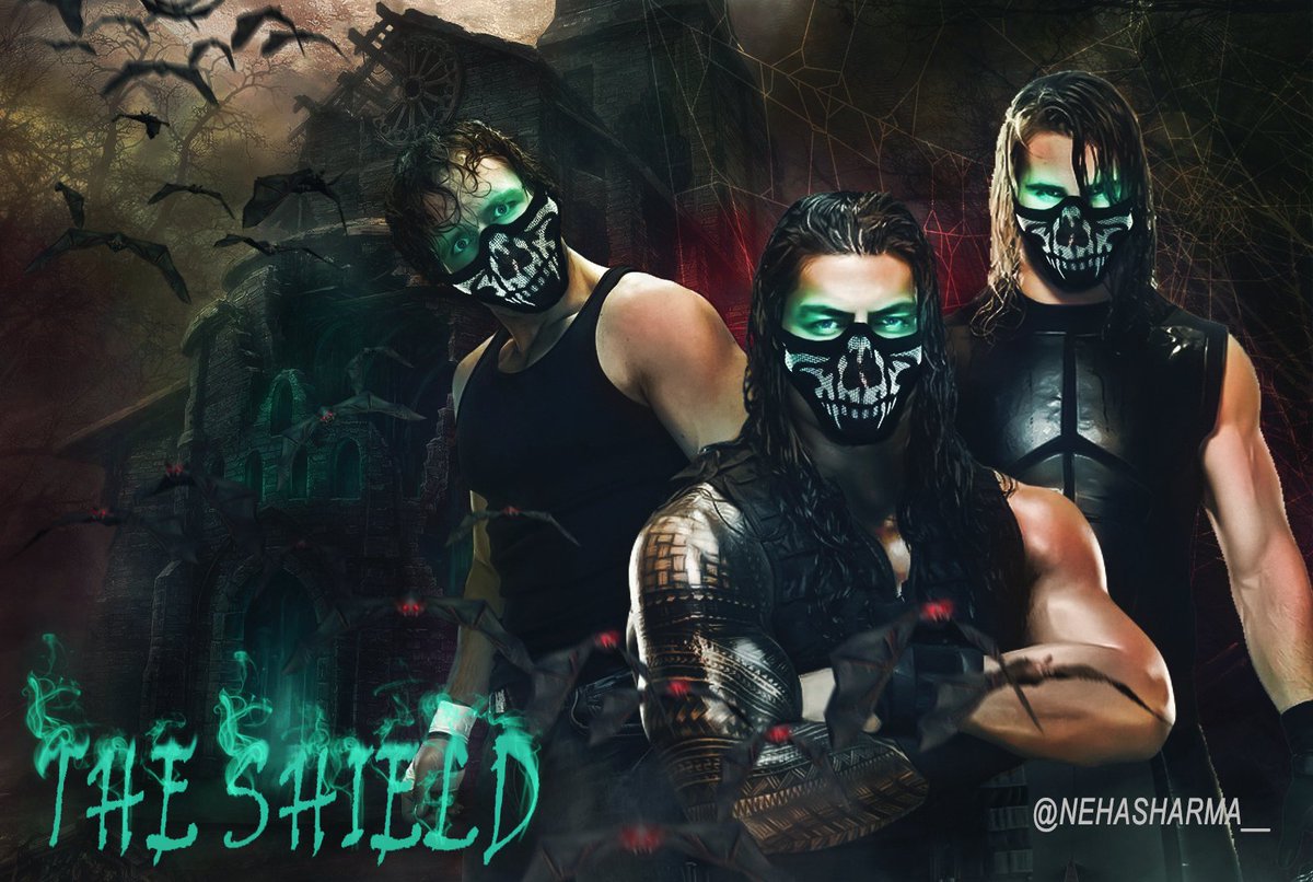 NehaSharma__'s tweet photo. New Edit For Halloween 👻
#Dean #Roman #Seth #TheShield
@DeanAmbroseNet @DailyAmbrollins https://t.co/2qM7Tmc87E
