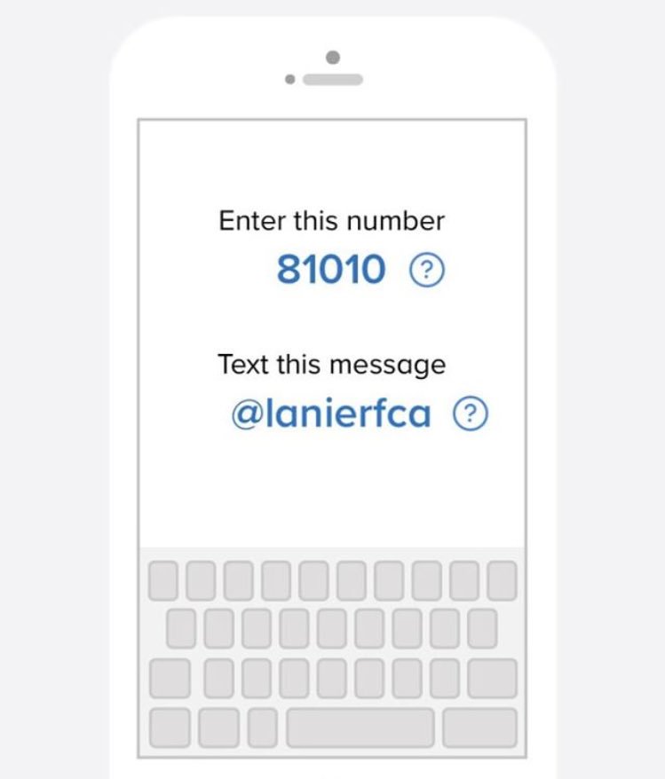 LanierFCA's tweet photo. Guys go ahead and sign up for the FCA remind to get info and extra reminders as to when we meet!! https://t.co/arjmkYhgtz
