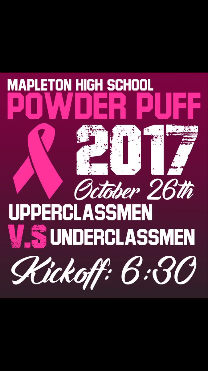 Mapleton15's tweet image. Come out and support the girls! $3 adults and $1 for students! Those for who aren’t playing and wanna come watch THEME IS PINK.