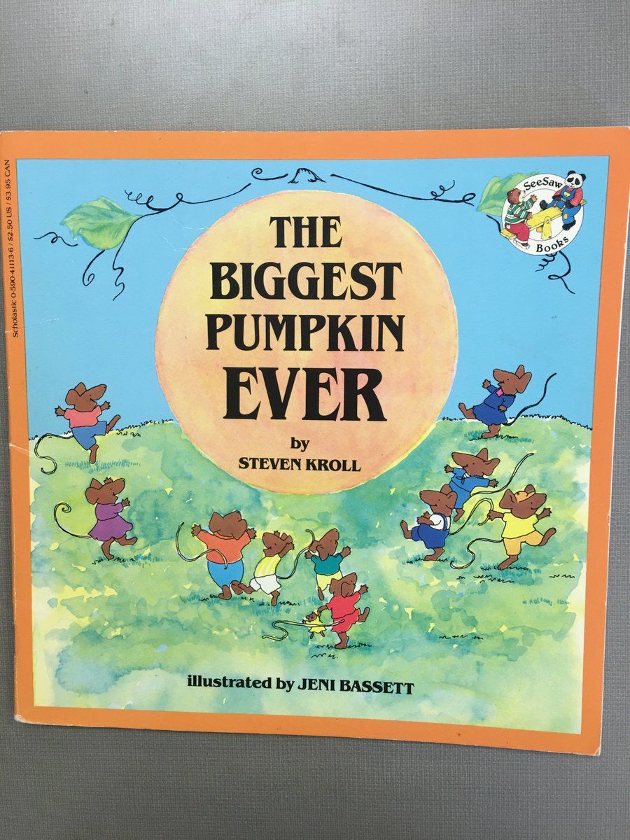 reading_withhan's tweet photo. In honor of Halloween, The Biggest Pumpkin Ever is the week's #bookoftheweek! Great story about a pumpkin and sharing! #slis325 https://t.co/6J1njnv3jX