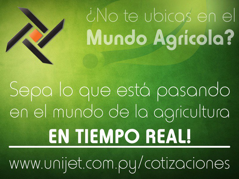 UnijetSA's tweet photo. Unijet S.A. - Noticias Agricolas en Tiempo Real!
https://t.co/FrFdTyFI7u

#unijet #noticiasagricolas #agricultura #agro https://t.co/n3qby6b6pb
