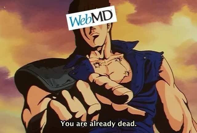 AsapSCIENCE's tweet photo. WebMD be like:
[Reddit/funny] https://t.co/a7PzbSKr4K