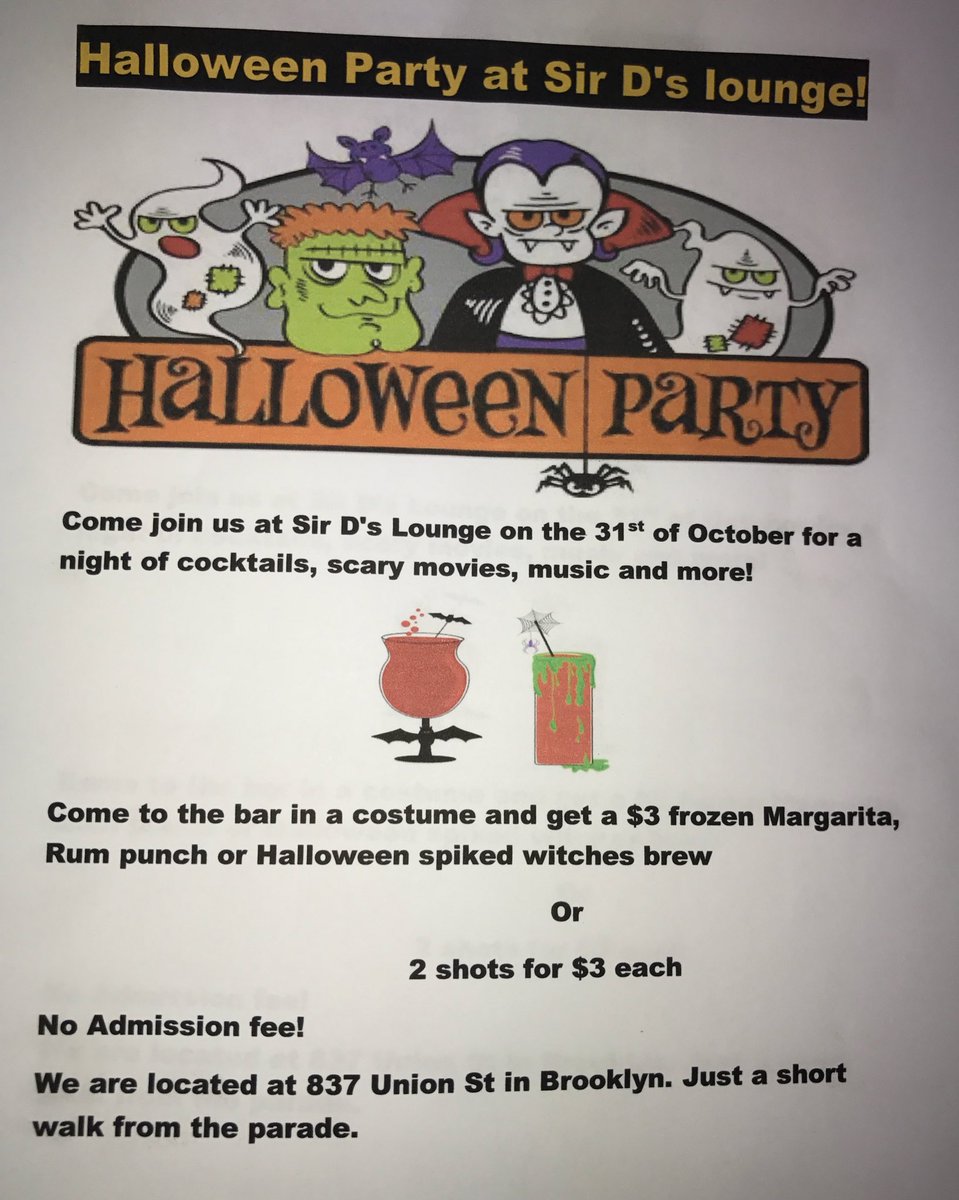 Sir D's Lounge Halloween Party!! #Halloween #sirdslounge #parkslope #brooklyn #nyc
