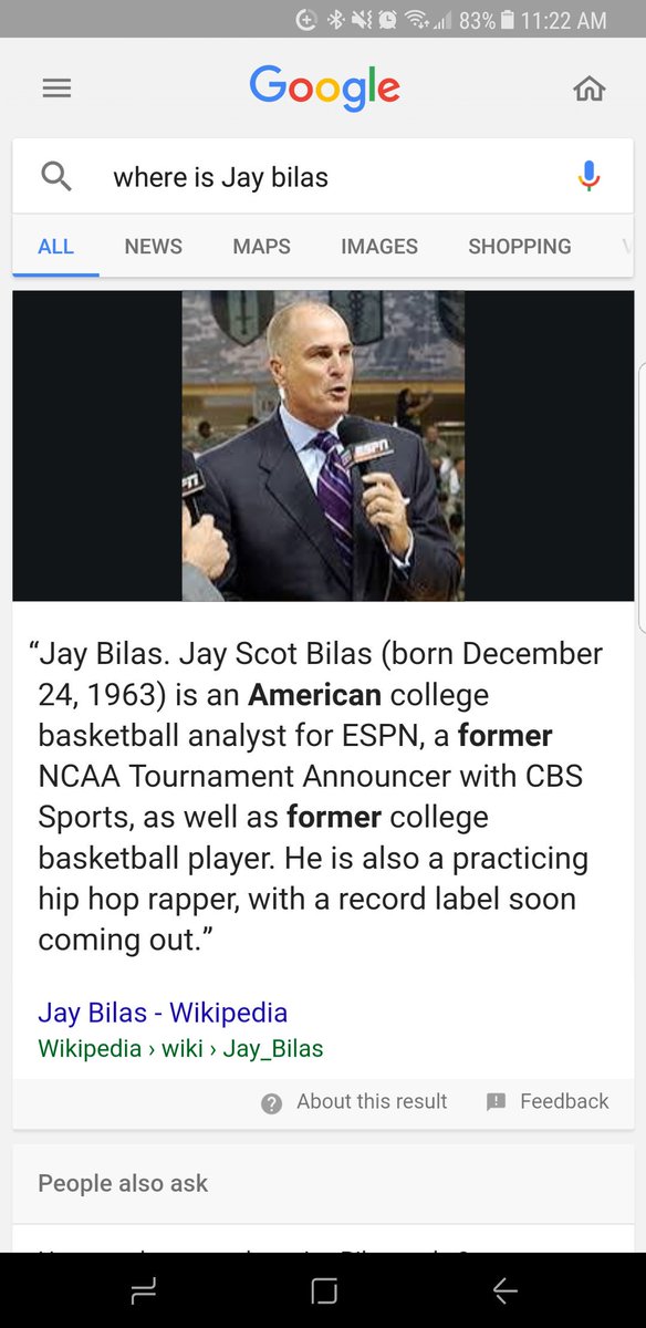 W_Hunter_Thomas's tweet photo. @LeBatardShow where is Jay Bilas? Apparently rapping somewhere... https://t.co/BsbS9iNwSg