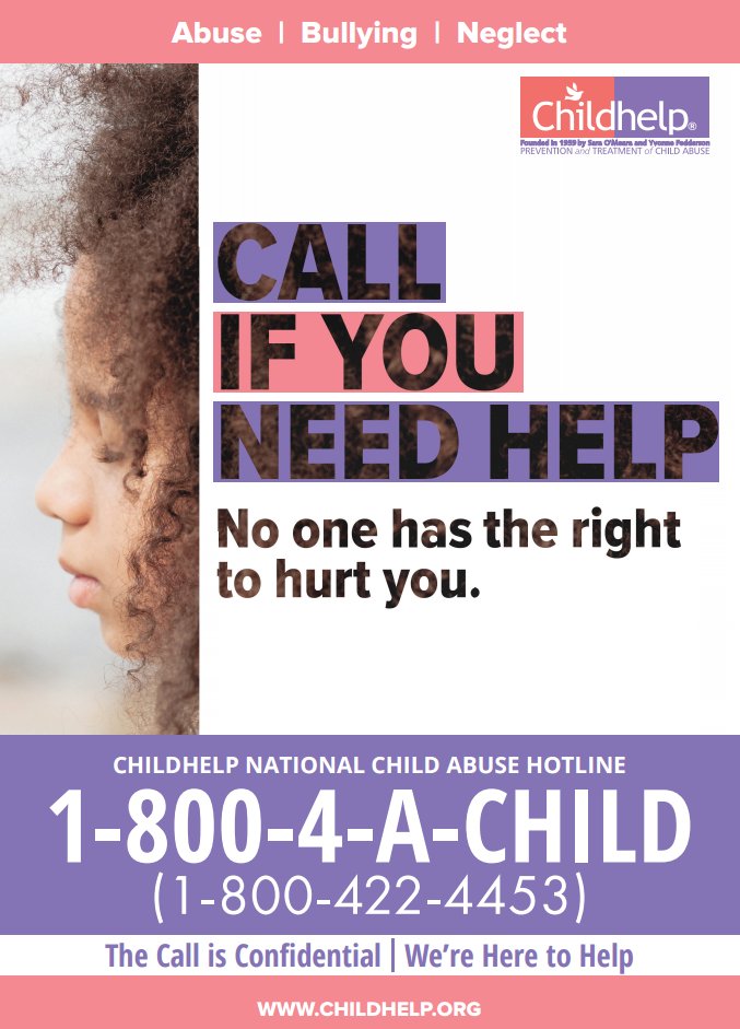 Childhelp on Twitter: "The Childhelp National Child Abuse Hotline