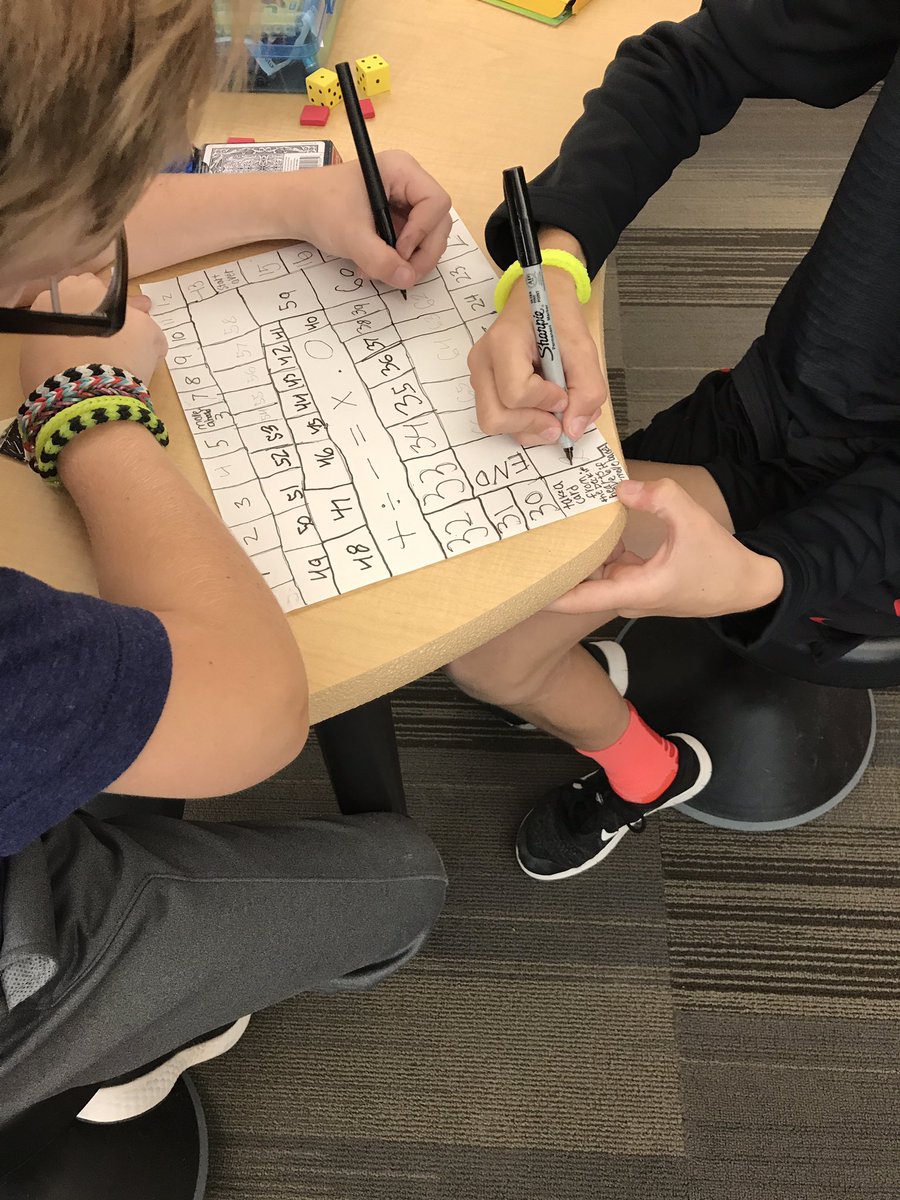My class is working hard creating math games today. Thanks @JagerTaylor for the idea!