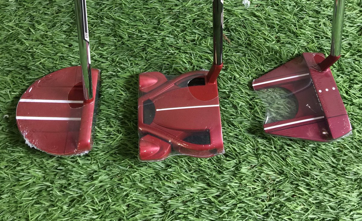 Make your friends red with envy. Red is new on the greens #red #putter #golf <a href="/bansteadgolf/">Banstead Downs Golf</a>