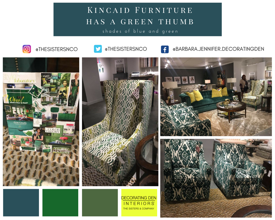 thesistersnco's tweet photo. Love the Green @KincaidFurn46 !! #thesistersnco #decoratingsisters #decoratingdivas
#hpmkt #Hpmkt2017 #kindcaid https://t.co/hPyqWk0txB