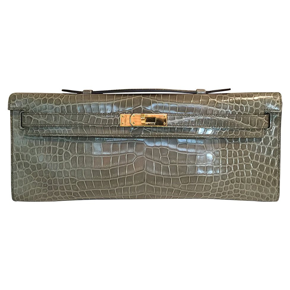 BagHunter's tweet photo. JUST IN: #HermesKellyCut in Gris Tourterelle Porosus Crocodile with Gold Hardware https://t.co/B7B1mbei9V #Baghunter #Hermes #Crocodilebag https://t.co/EczccCSGqJ