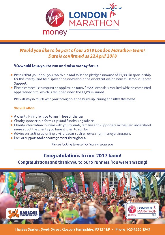 🥉🎽🏃‍♀️Marathon Places Available for the London Marathon 2018 have you got what it takes to join team Harbour
