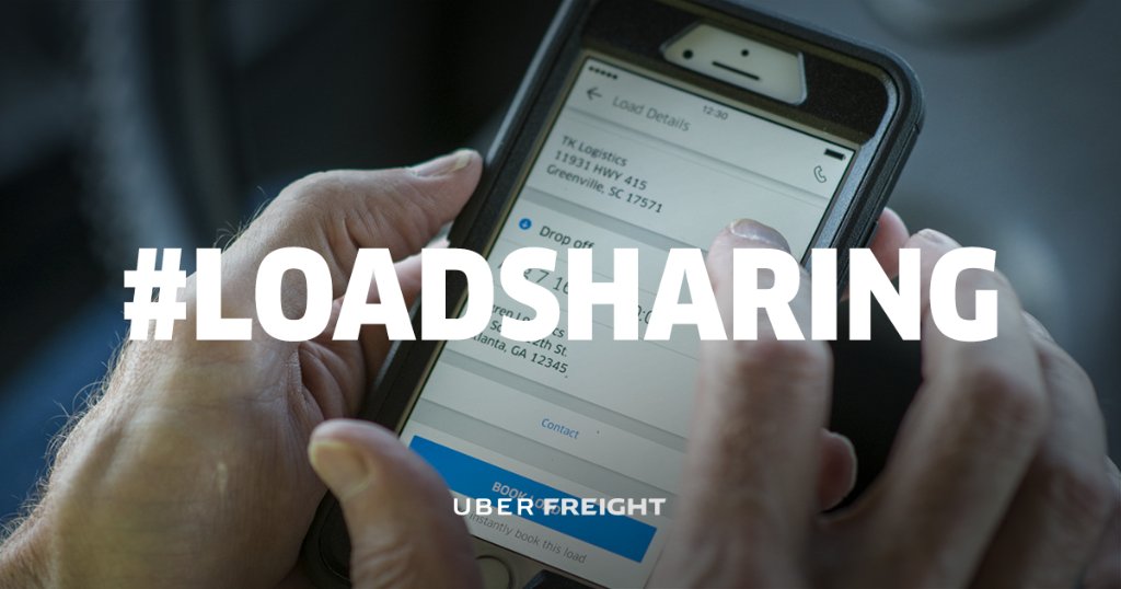 UberFreight's tweet image. Good morning, #truckdrivers! You can now let a friend know about a great load in just one easy tap with Uber Freight. #loadsharing