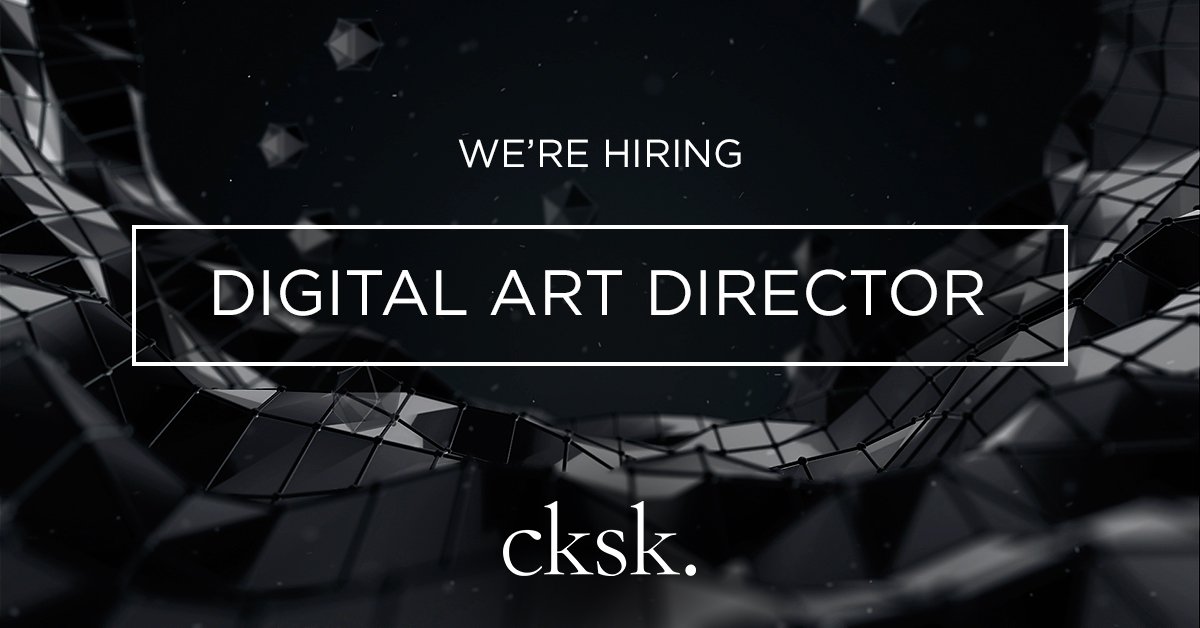 We’re looking for a Digital Art Director! Interested? Just click on the link to find out more… #jobfairy 
ie.cksk.com/careers/digita…