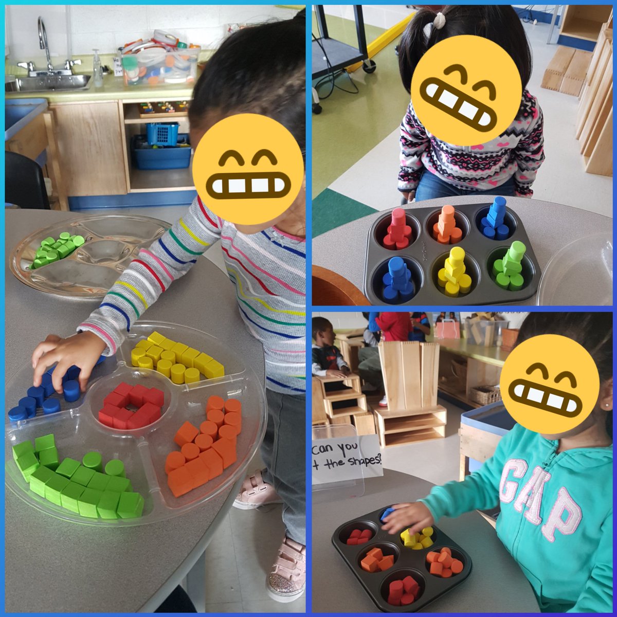 HarmunS's tweet photo. K1 exploring and sorting shapes! https://t.co/zyFw9cqFWj