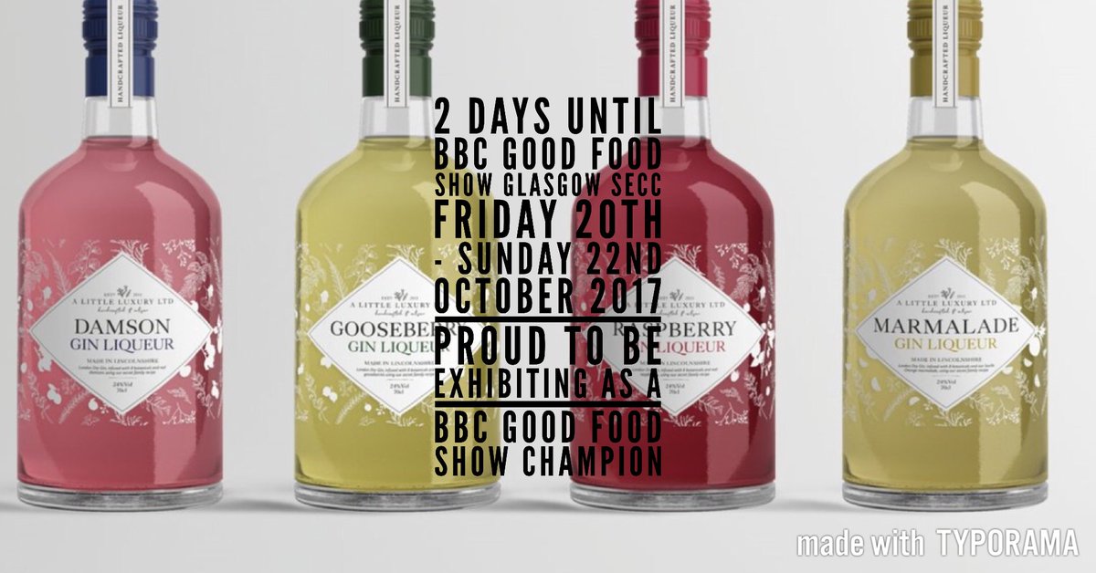 ALittleLuxuryLt's tweet photo. On our way to Glasgow to set up for the BBC Good Food Show #bbcgoodfoodshows #gin
Instantly created using @typoramaapp #typorama https://t.co/q42S8ywOfV