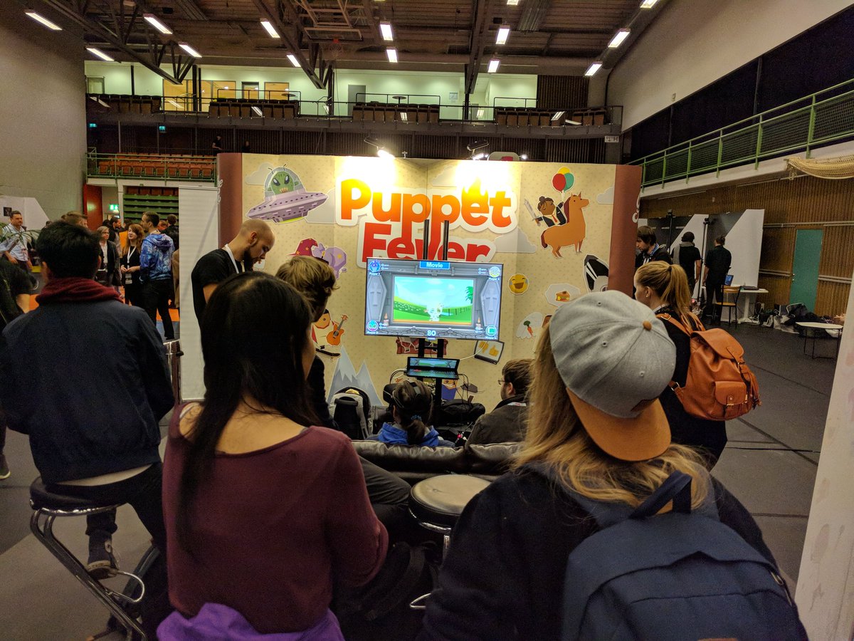 PuppetFever's tweet photo. @PuppetFever set up next to @Coffee_Stain at #SweGameConf ! Come and play! https://t.co/UXE6lwlWqi