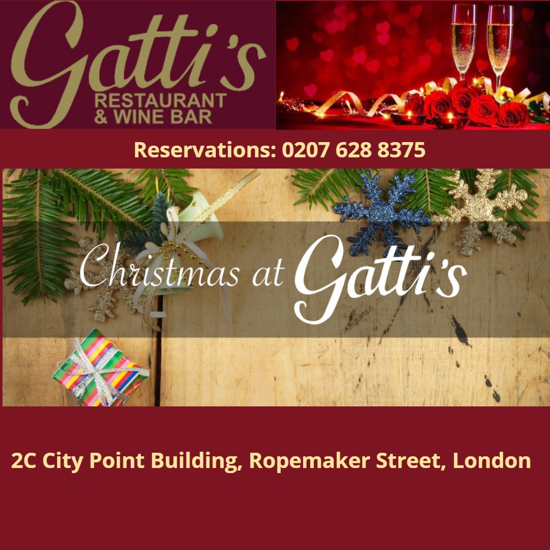 Gattis is a great venue for Christmas office parties. #chistmas #company #buffet #italian #moorgate #london #party #venue #offer #prosecco